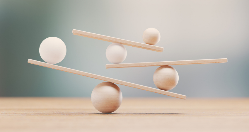 Harmony And Seesaw Balance Scale Concept