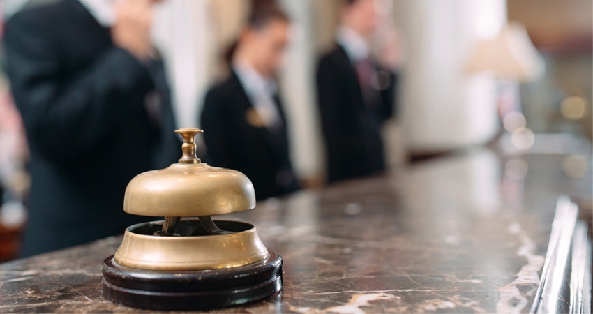 Hotel service bell Concept hotel