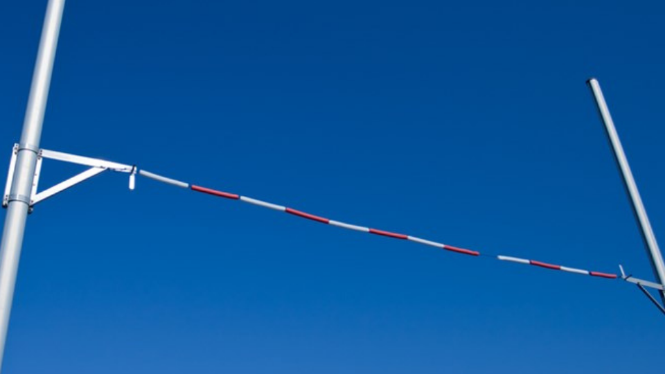 Pole Vault against Blue Sky