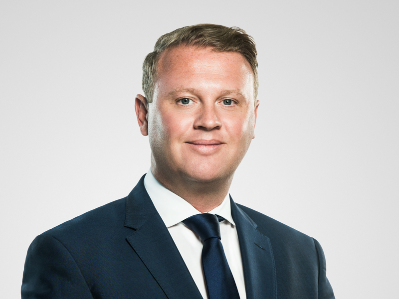 Paul Madden Harneys front portrait image on a grey background