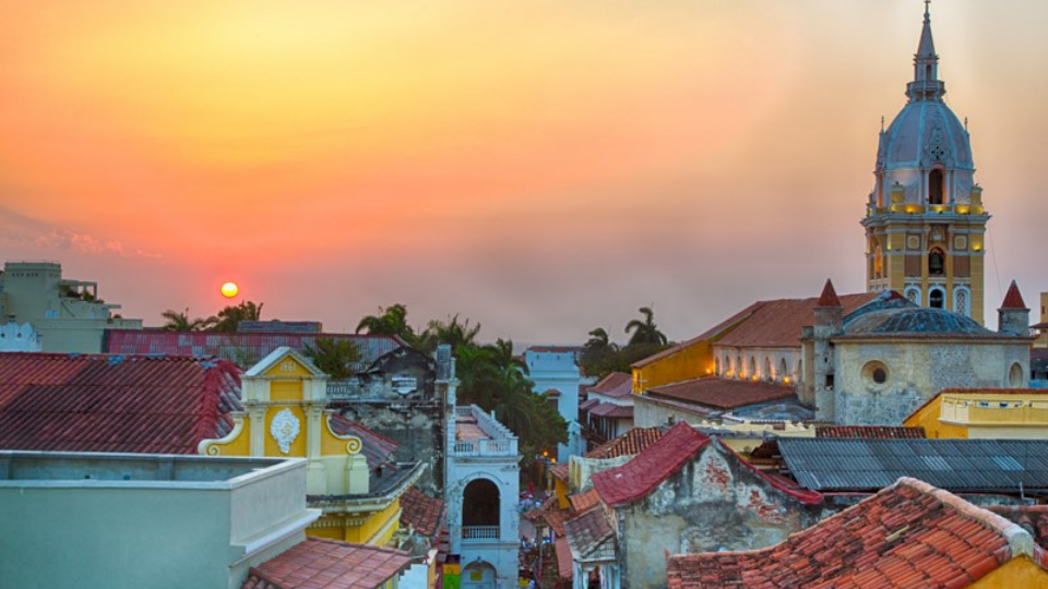 Sunset over Cartagena