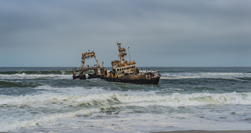 Skeleton Coast in Namibia