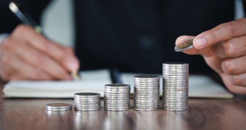 Business accounting with savings coins in the future
