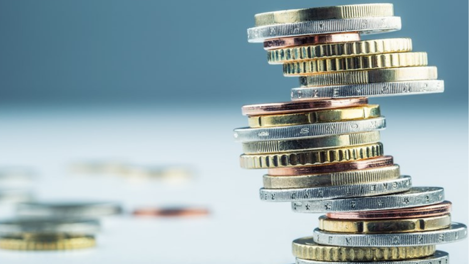 Euro coins. Euro money. Euro currency