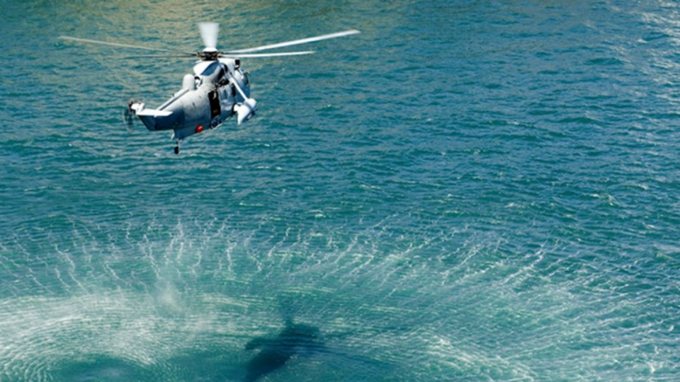 Navy sea king helicopter