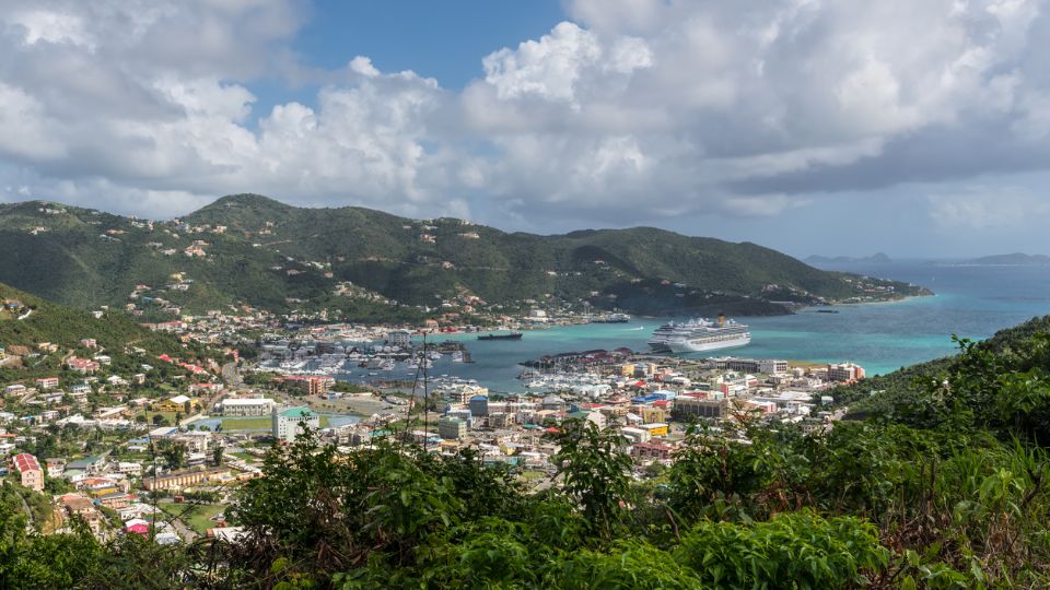 Road Harbour Landscape on the main island of Tortola, British Virgin Islands