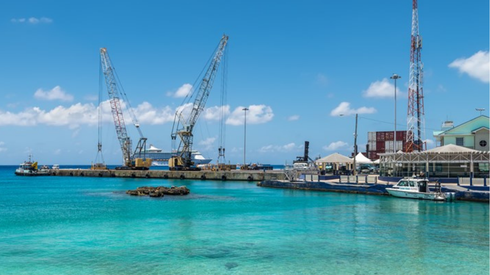 George Town port in Grand Cayman