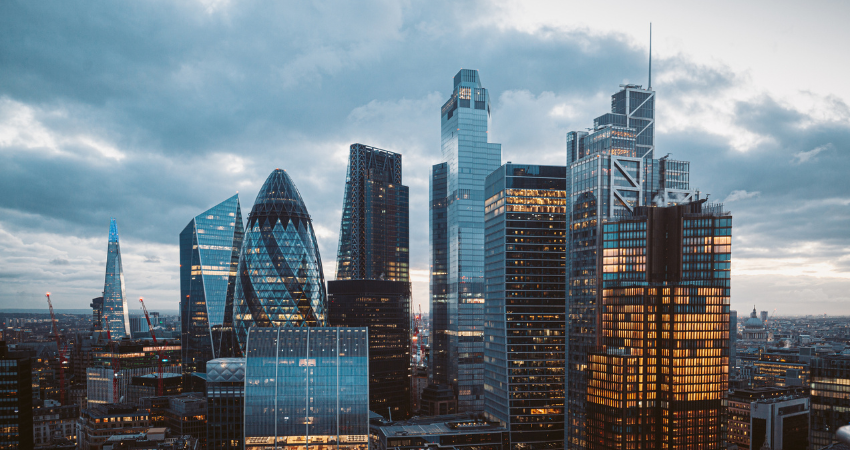 The City of London Skyline at Night